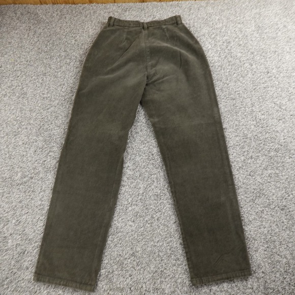 Woolrich Pants Womens 8 Brown Corduroy Cord Chino Trouser High Rise Straight - Picture 7 of 9